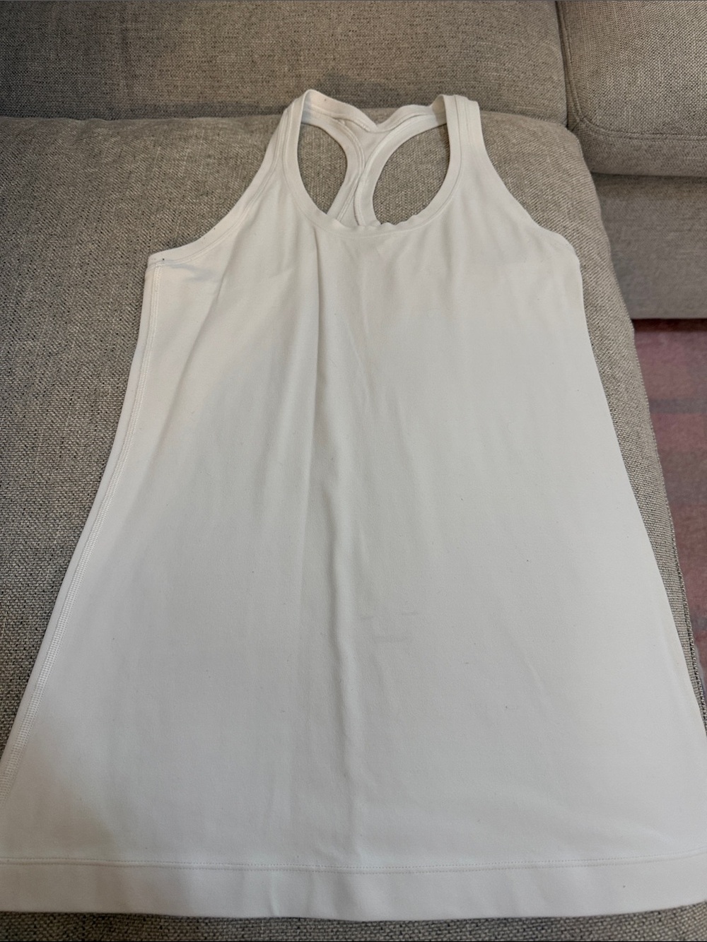 Lululemon Athletica Women’s White Racerback Tank Top